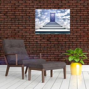 Tablou pe sticlă - Călătorie într-o altă dimensiune (70x50 cm)