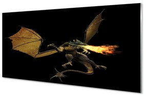 Tablouri acrilice dragon de foc-respirație