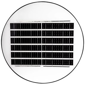 Lampă LED stradală solară cu senzor LED/15W/6V 6500K IP65 negru + telecomandă