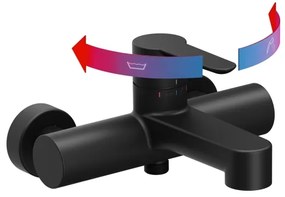 Ravak X070185 - Baterie pentru cadă PURI, neagră