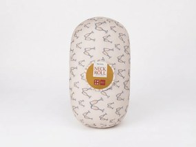 Perna de calatorie CHEERS NECK ROLL 30x15 cm, alb