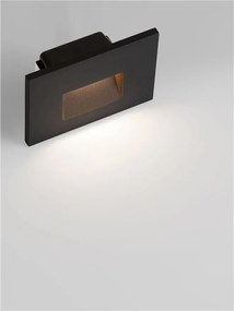 Spot aplicat perete exterior LED 3000K IP65 Pik negru