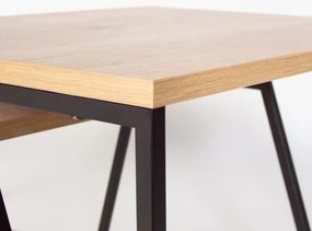 SET 2x măsuță de cafea PAL bej/negru