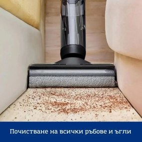 Aspirator vertical fara fir Floor One Switch S6 FW301400FR, 230W, Uscat/Umed, Flashdry cu autocuratare, Autonomie 65 min, Filtru pentru par animale de companie, Negru