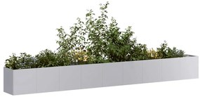 vidaXL Jardinieră 360x40x40 cm oțel galvanizat