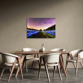 Tablou pe sticlă cu câmp colorat (70x50 cm)