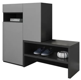 Dulap pentru încălțăminte - culoare: gri în stil găzduiește cupluri DEPRIMO 37339 by Deprimo