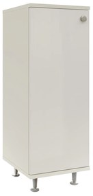 Corp Baie Zaria, 1 Usa, Alb lucios/Alb, MDF, L 30 x l 35 x H 85 cm