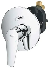 Baterie cada - dus incastrata Grohe BauEdge New crom monocomanda