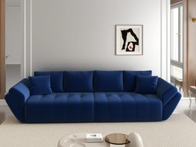 Canapea extensibilă dumonde cu ladă de depozitare si sezut confortabil din spuma high-density, Berlin Royal Blue 300x100 cm