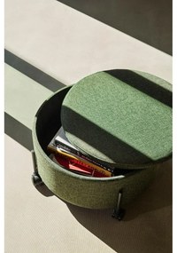 Puf cu roți verde Contain – Hübsch