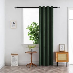 Draperie opaca DUNES VELVET 140x250 cm, verde inchis Agatat: Rejansa