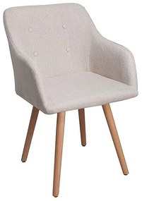 Set 2 scaune cu brate design nordic Scandinavia natur A-36824 VC