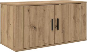 vidaXL Set Dulap TV montat pe perete Pe perete 3 pcs Stejar Artizanal