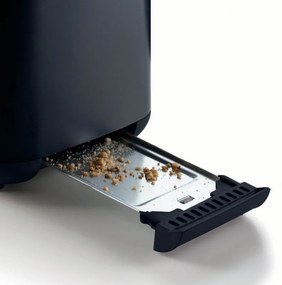 Prajitor de paine Ariete BREAKFAST 0157/03, 760W, 2 felii, Buton stop, 7 trepte, Tava dpentru firimituri detasabila, Negru