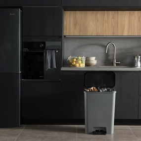 Curver Coș de gunoi pentru sortarea deșeurilorCompatta, 23 + 23 l, 23 + 23 l