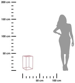 Suport de flori 40x24 cm roz