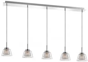 Suspensie moderna 5 becuri G9 led Boccale 1300301306 Nova Luce