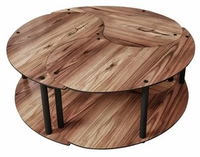 Set de măsuțe de cafea Yin Yang Walnut, 3buc.