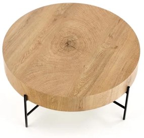 Măsuță de cafea BROOKLYN 37x80 cm stejar natural/negru