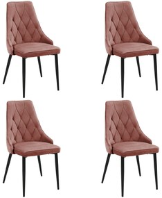 Set 4 buc. scaune sufragerie Incidentes (roz). 1117265
