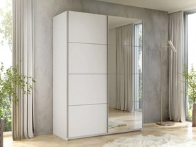 Dulap de haine cu uși culisante Artaman 150 (Alb) (cu oglindă). Promo -17%. 1105684