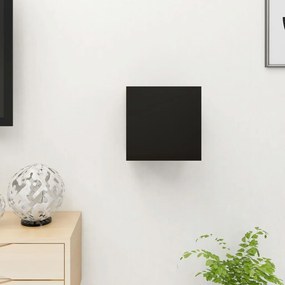 Dulap TV montaj pe perete, negru, 30,5x30x30 cm 1, Negru