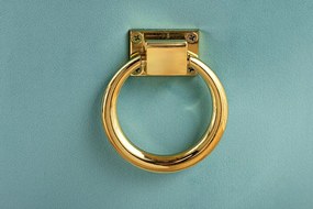 Set 2 scaune Stil Baroc, Catifea, Albastru Deschis, Metal, Auriu, Castle