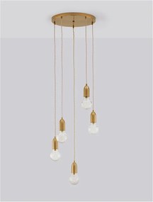 Lustra moderna cu 5 pendule design minimalist VEDA