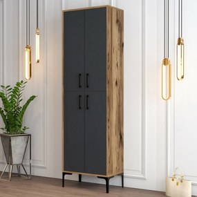 Dulap Berlin Walnut și Anthracite