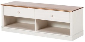 Comodă TV albă din lemn de pin 137x47 cm Anita – Støraa