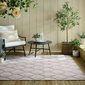 Covor pentru exterior și interior fildeș 120x170 cm Elm Leaf – Flair Rugs