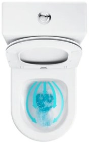 Ravak X01872 - WC combinat Rimless ELEGANT, ceramică, alb, cu capac SoftClose