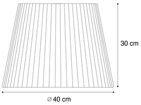 Abajur de exterior cu frânghie verde IP54 40/28/30