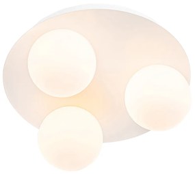 Plafoniera moderna baie alb 3 lumini - Cederic