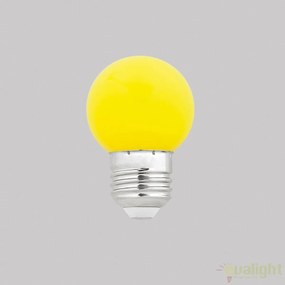 Bec LED E27 G45 galben 1W 17475