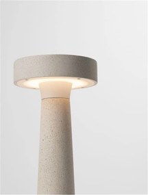 Stalp LED din ciment pentru exterior IP65 Cram White H-30cm