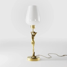 Lampa de masa figura feminina din alama Donne