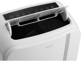 Aparat mobil inteligent de aer condiționat 3 în 1 Sencor 1450W/230V 12000 BTU Wi-Fi alb + telecomandă