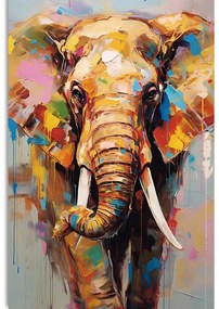 Tablou elefant stilat cu imitație de pictură