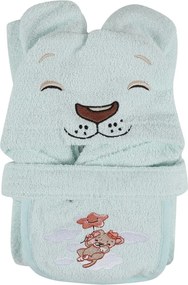 Halat pentru copii verde mentă pentru 1-2 ani din bumbac Aslan – Foutastic