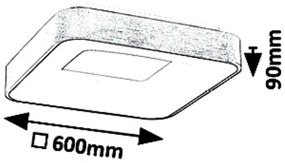 Plafoniera LED camera de zi, sufragerie, dormitor Carmella 5057 RX