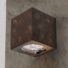 Aplica LED de perete design ambiental Cube antique rustic