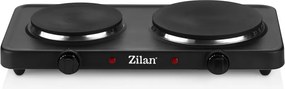 Plita electrica Dubla Zilan ZLN2181 Negru, 2500W, termostat reglabil, protectie impotriva supraincalzirii