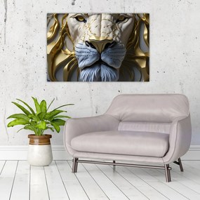 Tablou - Cap de Leu (90x60 cm)