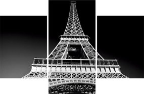 Tablou - Turnul Eiffel, alb-negru (90x60 cm)