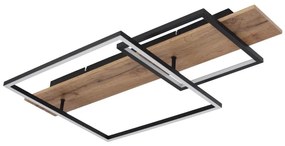 Globo VANNI 67289D1 - plafonieră LED, 24W/230V, maro/negru