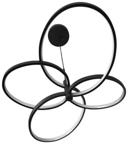 Lustră LED suspendată pe cablu RIBBON LED/37W/230V 4000K neagră