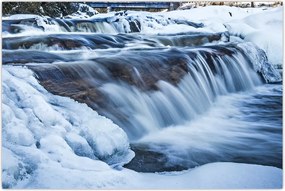 Tablou - Râu iarna (90x60 cm)