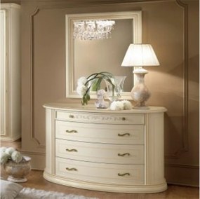 Oglindă lemn masiv decorativă Caterina, 88 × 4 × 105 cm